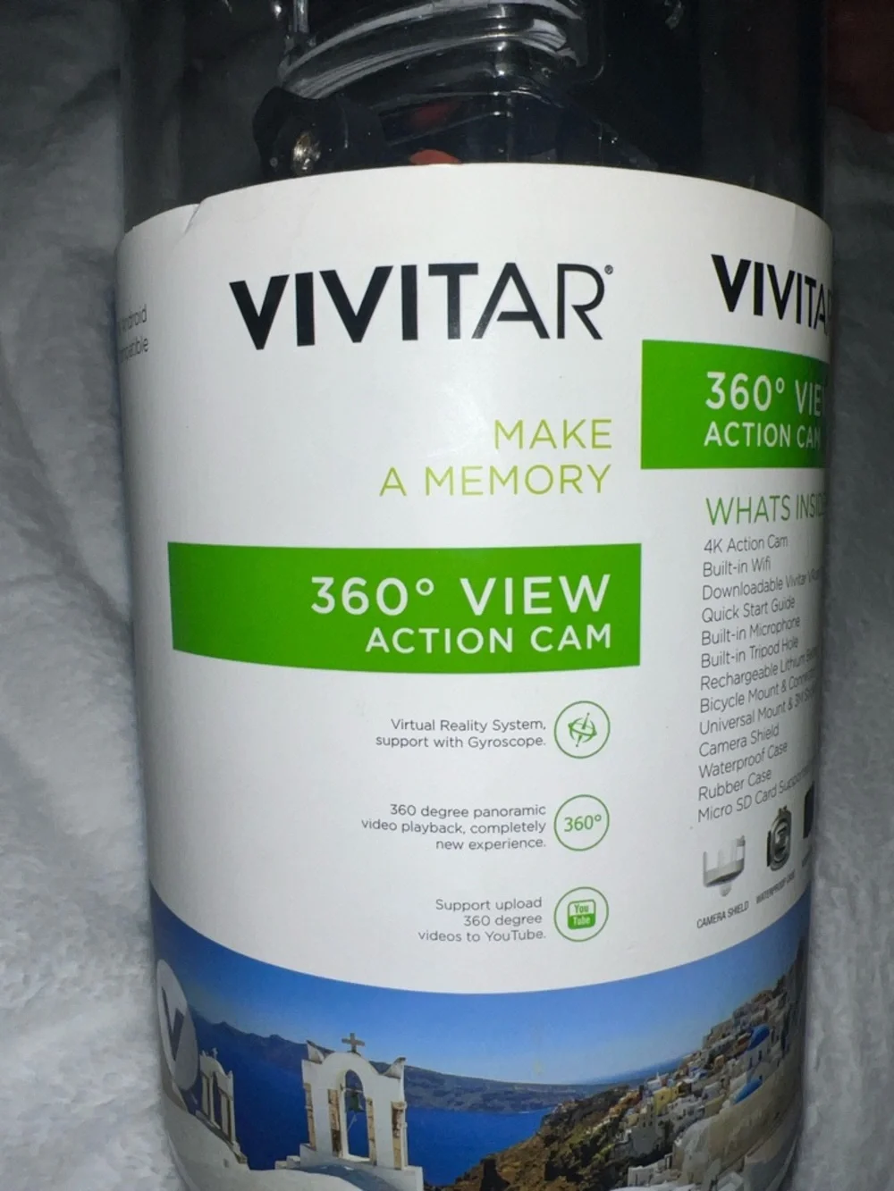 VIVITAR 360° View Action Cam - Black